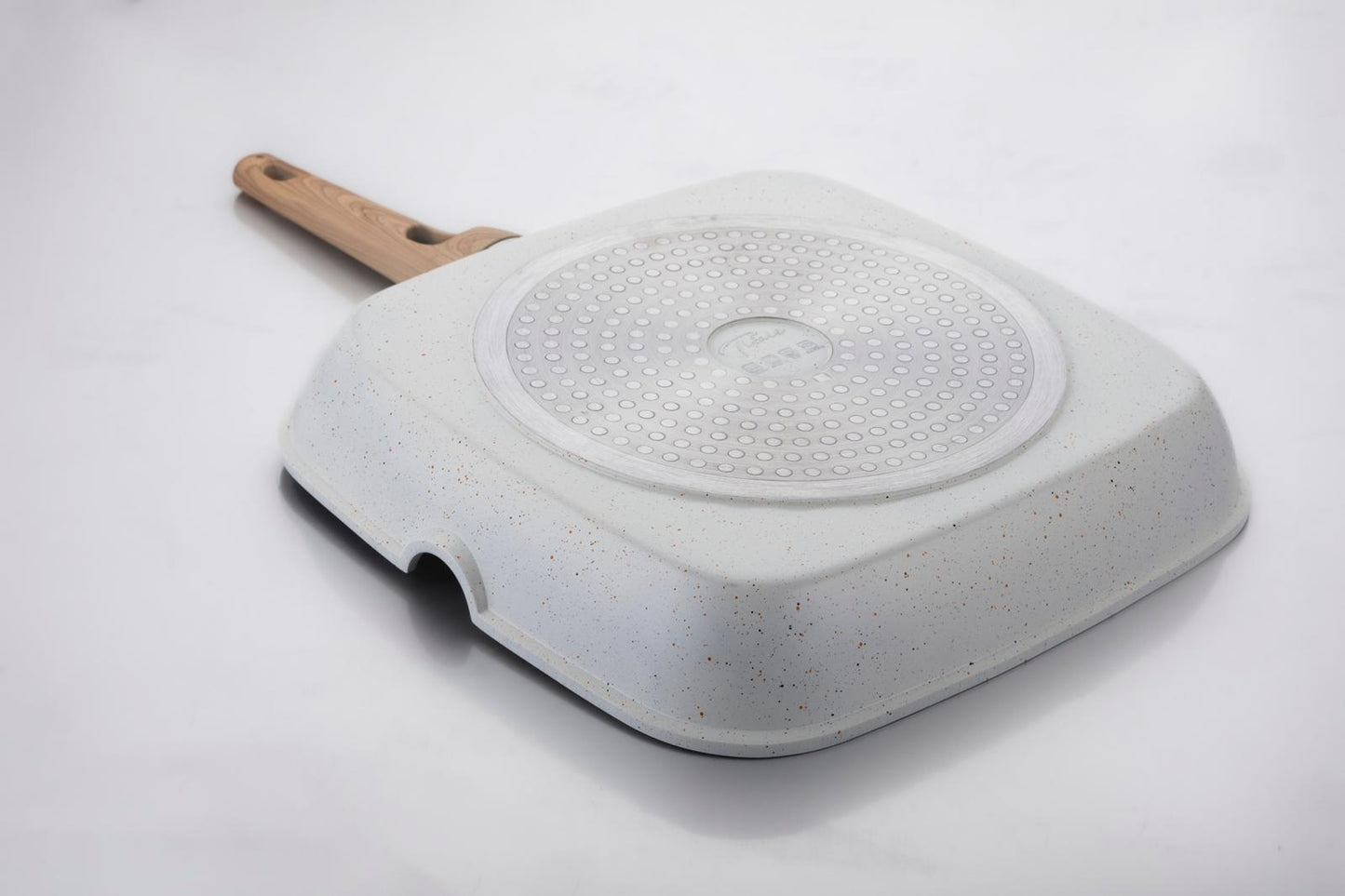 2 Piece Granite Frying and Grill pan set