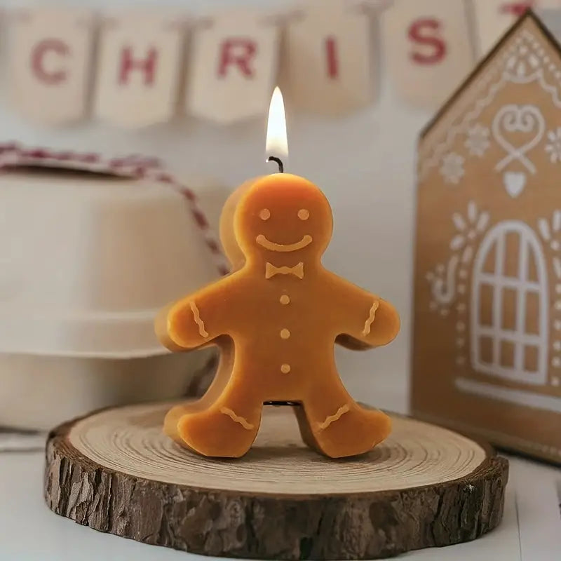 Gingerbread man Candle - HaHaHome